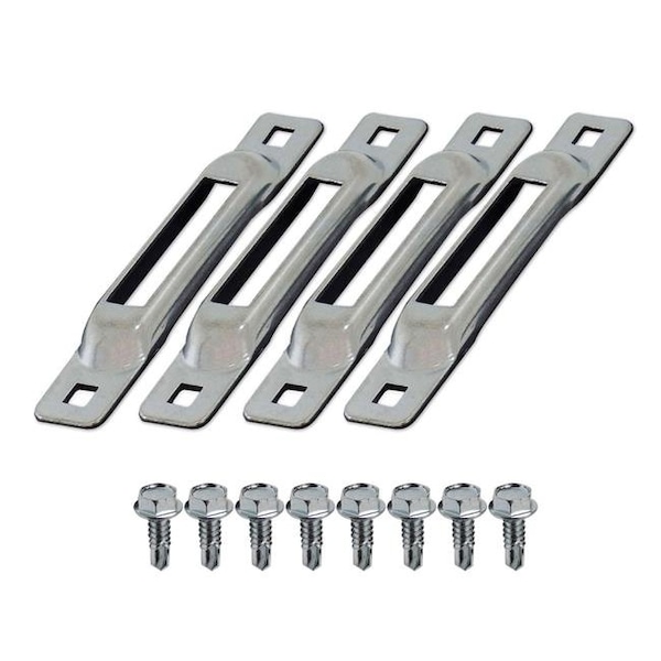 Snap-Loc Snap-Loc SLSZ4FS Self-Drilling Screws E-Track Single Strap Anchors - Zinc Plated; Pack of 4 SLSZ4FS - main